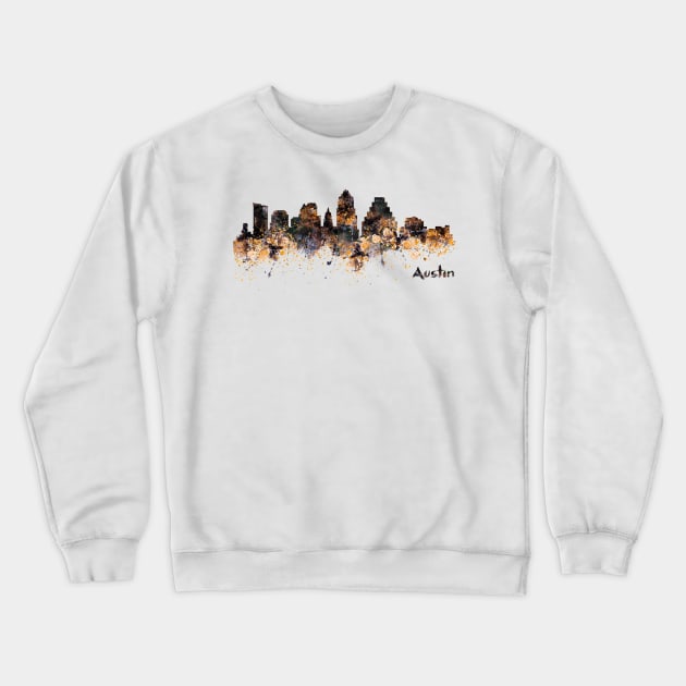 Austin Skyline Crewneck Sweatshirt by Marian Voicu